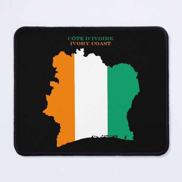 Item preview, Ivory Coast Map Flag Silhouette Africa Travel Pride Gift designed and sold by NTGUILTY.