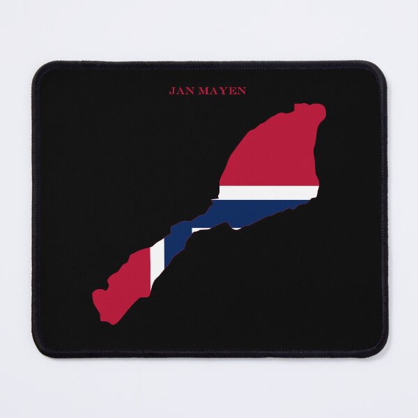 Item preview, Jan Mayen Map Flag Silhouette Europe Travel Pride Gift designed and sold by NTGUILTY.