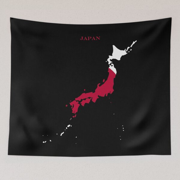 Item preview, Japan Map Flag Silhouette Asia Travel Pride Gift designed and sold by NTGUILTY.