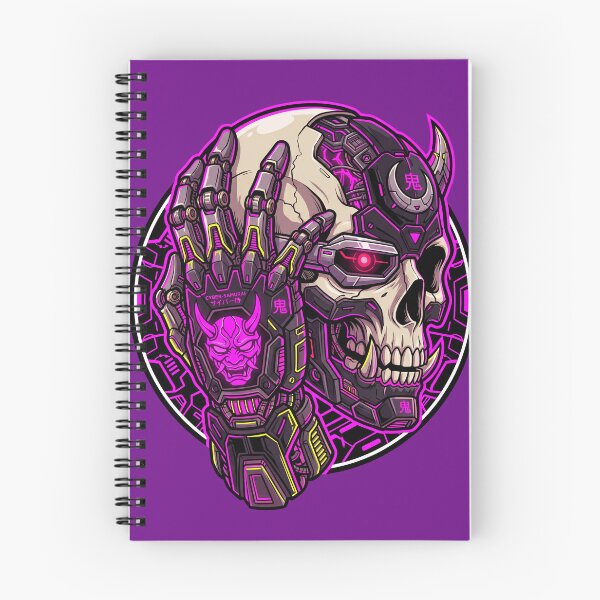 Item preview, Cyber Samurai Skull – Neon Cyberpunk Mecha Warrior Design designed and sold by canvahub.