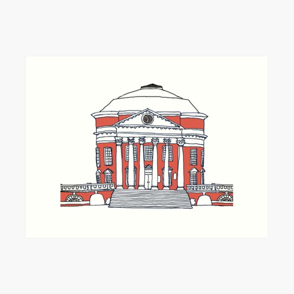 UVA rotunda color Art Print