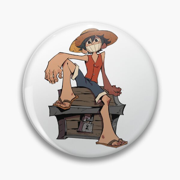 Item preview, Luffy on a Treasure Chest - Stylized Anime Art designed and sold by Eslam-Aboshady.