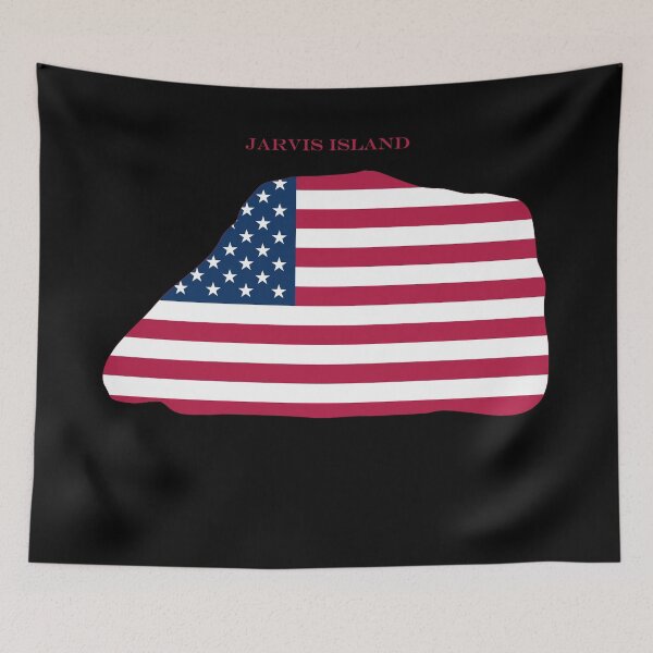 Item preview, Jarvis Island Map Flag Silhouette US Territories Travel Pride Gift designed and sold by NTGUILTY.