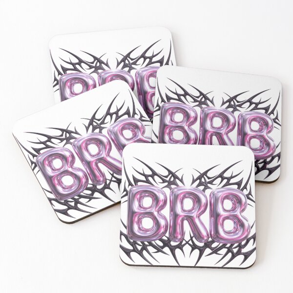 Item preview, BRB Y2K Chrome Tribal Cybercore Aesthetic designed and sold by Retro Mood Co.