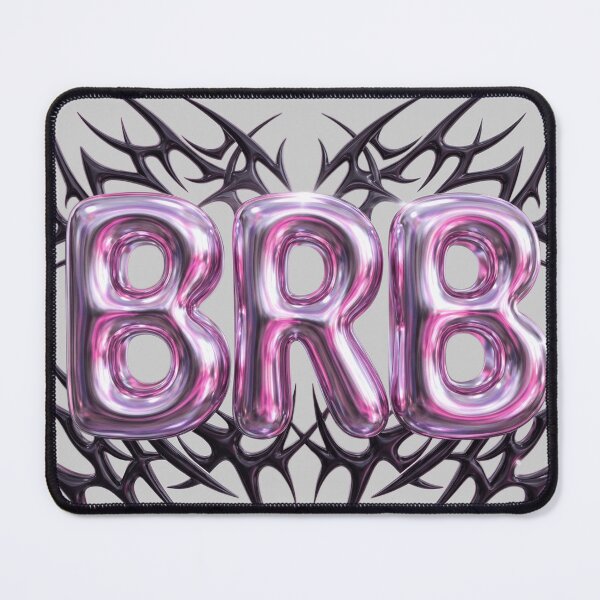 Item preview, BRB Y2K Chrome Tribal Cybercore Aesthetic designed and sold by Retro Mood Co.