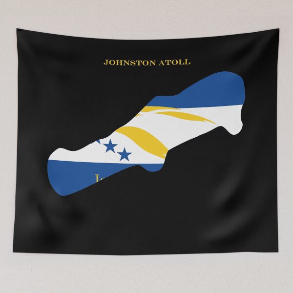 Item preview, Johnston Atoll Map Flag Silhouette US Territories Travel Pride Gift designed and sold by NTGUILTY.