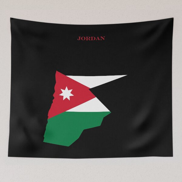 Item preview, Jordan Map Flag Silhouette Middle East Travel Pride Gift designed and sold by NTGUILTY.