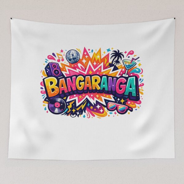 Item preview, Bangaranga Party Anthem Colour Splash Music Festival Vibes Dance Pop Art designed and sold by PetsSounds.