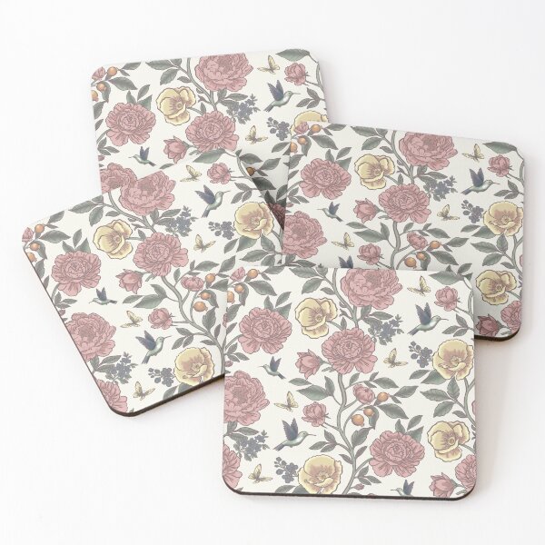Item preview, Chintz Revival: Peonies and Poetic Birds designed and sold by Nekogobido.