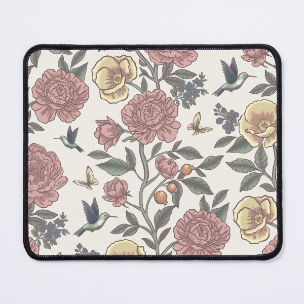 Item preview, Chintz Revival: Peonies and Poetic Birds designed and sold by Nekogobido.