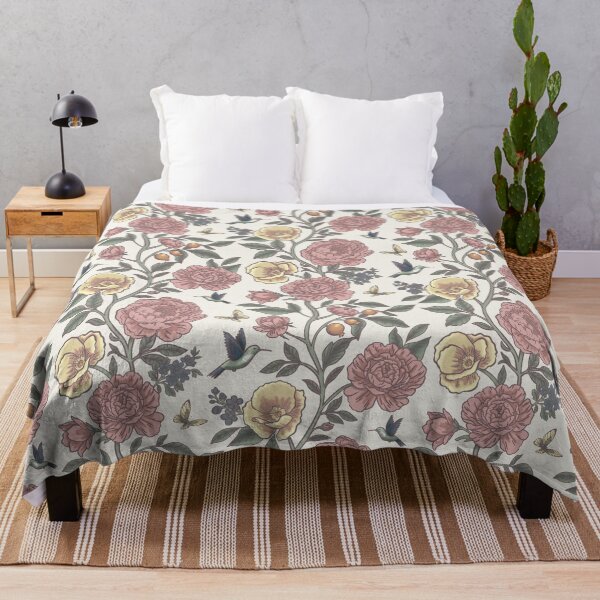 Item preview, Chintz Revival: Peonies and Poetic Birds designed and sold by Nekogobido.