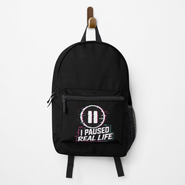 Item preview, I Paused Real Life Glitch Gaming Design – Cyberpunk Gamer Aesthetic designed and sold by MartBook.