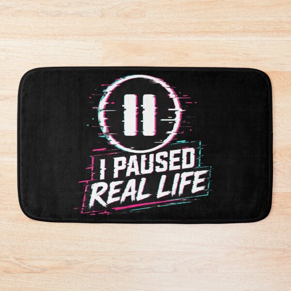 Item preview, I Paused Real Life Glitch Gaming Design – Cyberpunk Gamer Aesthetic designed and sold by MartBook.