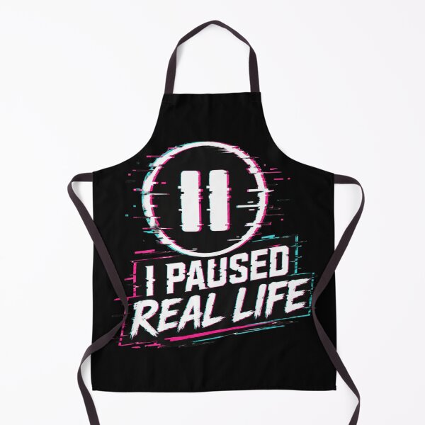 Item preview, I Paused Real Life Glitch Gaming Design – Cyberpunk Gamer Aesthetic designed and sold by MartBook.