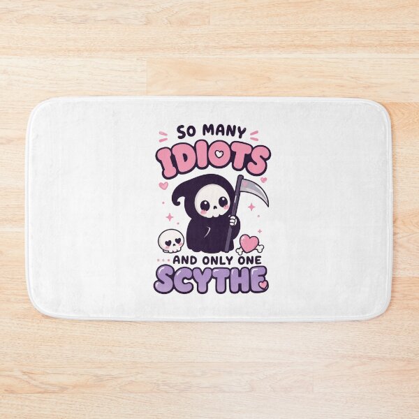 Item preview, So Many Idiots And Only One Scythe Cute Grim Reaper Funny Gothic Meme Shirt designed and sold by · GAMING SOUL ·.