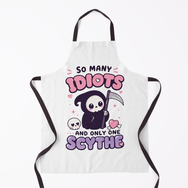 Item preview, So Many Idiots And Only One Scythe Cute Grim Reaper Funny Gothic Meme Shirt designed and sold by · GAMING SOUL ·.