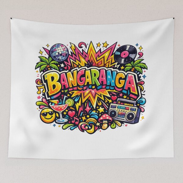 Item preview, Bangaranga Party Anthem Colour Splash Music Festival Vibes Dance Pop Art designed and sold by PetsSounds.