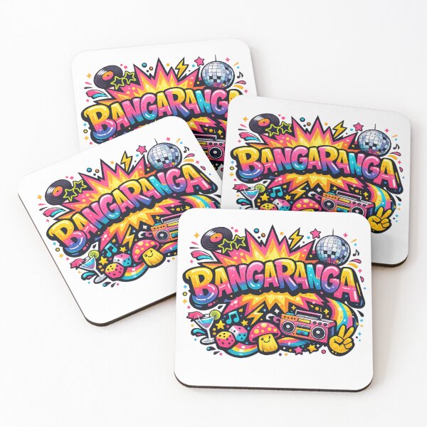 Item preview, Bangaranga Party Anthem Colour Splash Music Festival Vibes Dance Pop Art designed and sold by PetsSounds.