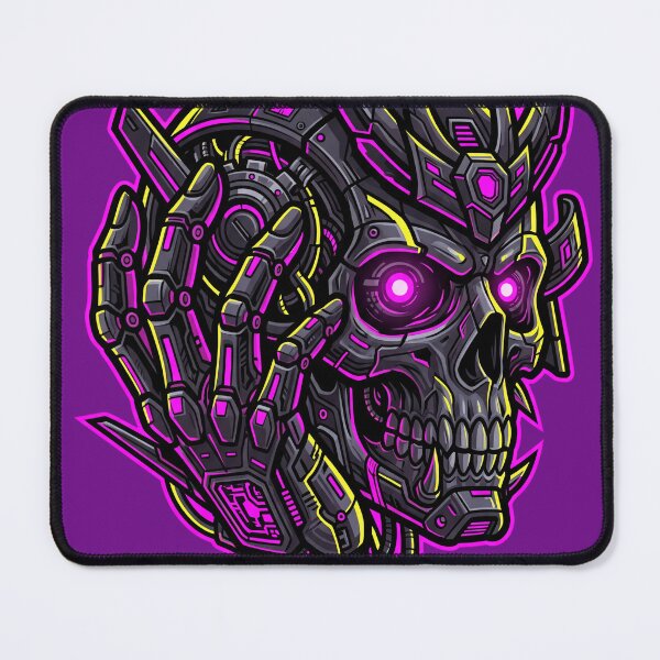 Item preview, Cyber Samurai Skull – Neon Cyberpunk Mecha Warrior Design designed and sold by canvahub.