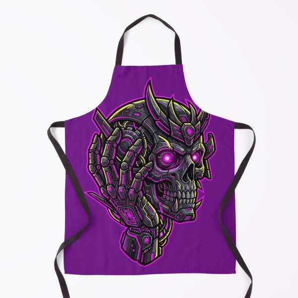 Item preview, Cyber Samurai Skull – Neon Cyberpunk Mecha Warrior Design designed and sold by canvahub.