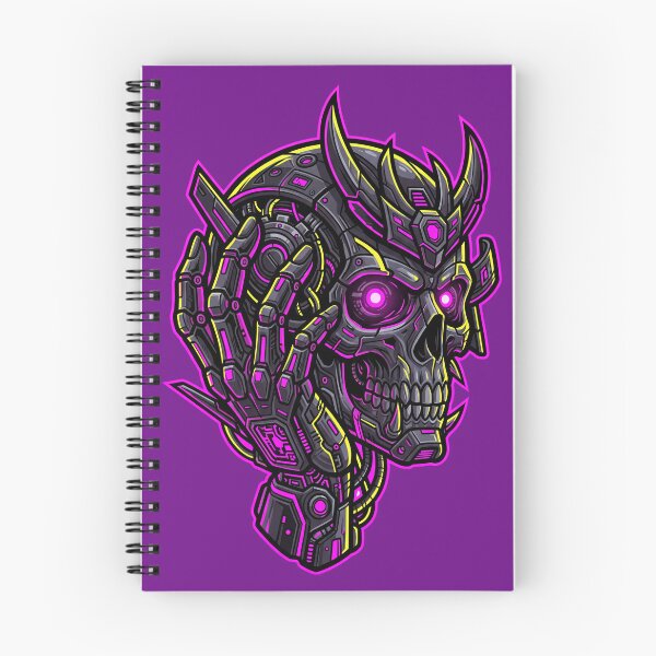 Item preview, Cyber Samurai Skull – Neon Cyberpunk Mecha Warrior Design designed and sold by canvahub.