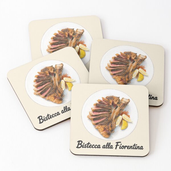 Item preview, Bistecca alla Fiorentina – Tuscan Cuisine Illustration designed and sold by JOANNASKAH.