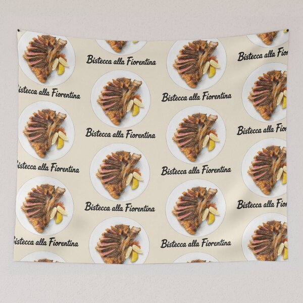 Item preview, Bistecca alla Fiorentina – Tuscan Cuisine Illustration designed and sold by JOANNASKAH.