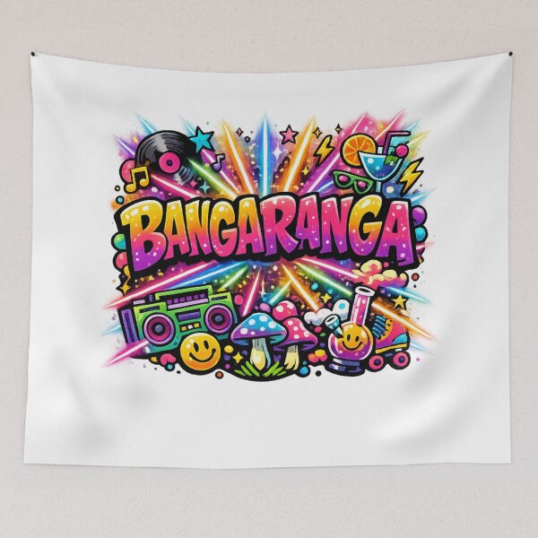 Item preview, Bangaranga Party Anthem Colour Splash Music Festival Vibes Dance Pop Art designed and sold by PetsSounds.