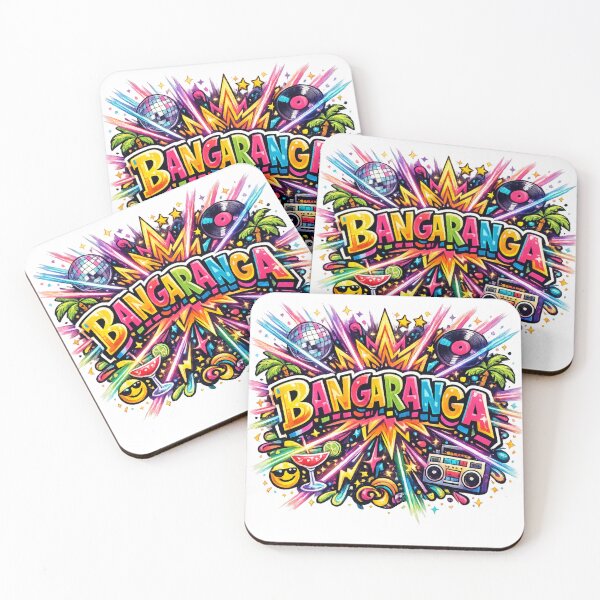 Item preview, Bangaranga Party Anthem Colour Splash Music Festival Vibes Dance Pop Art designed and sold by PetsSounds.