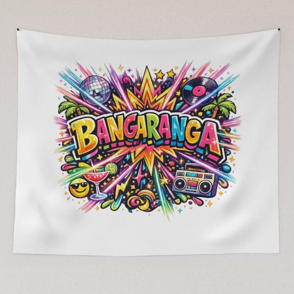 Item preview, Bangaranga Party Anthem Colour Splash Music Festival Vibes Dance Pop Art designed and sold by PetsSounds.