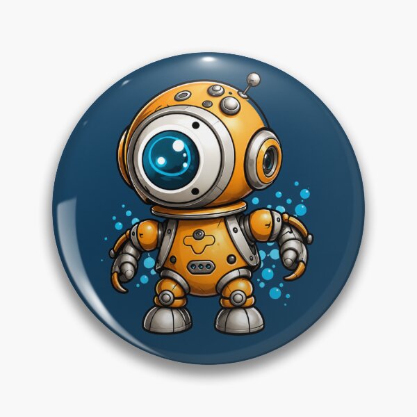Item preview, Cute Chibi Robot Buddy | Adorable Futuristic Cartoon Droid designed and sold by centaurydesigns.