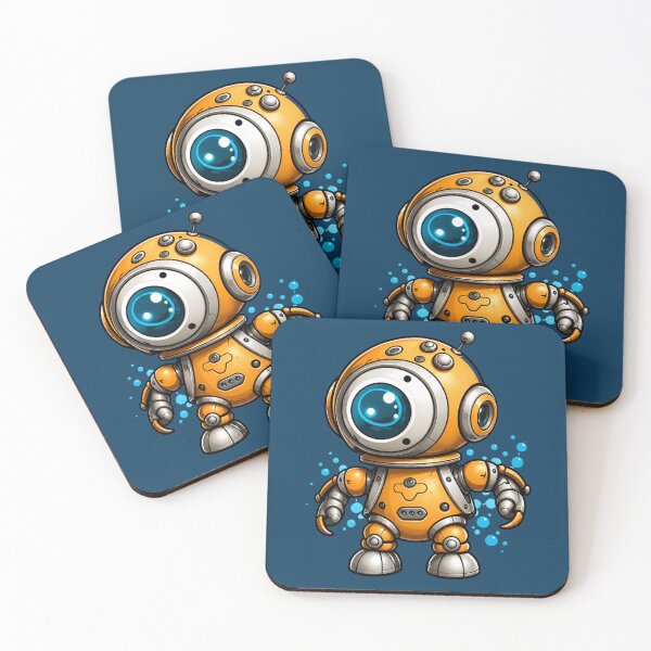 Item preview, Cute Chibi Robot Buddy | Adorable Futuristic Cartoon Droid designed and sold by centaurydesigns.