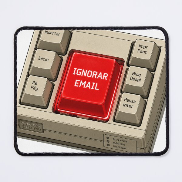 Item preview, Ignore Email Giant Red Key Retro Mechanical Keyboard designed and sold by Retro Mood Co.