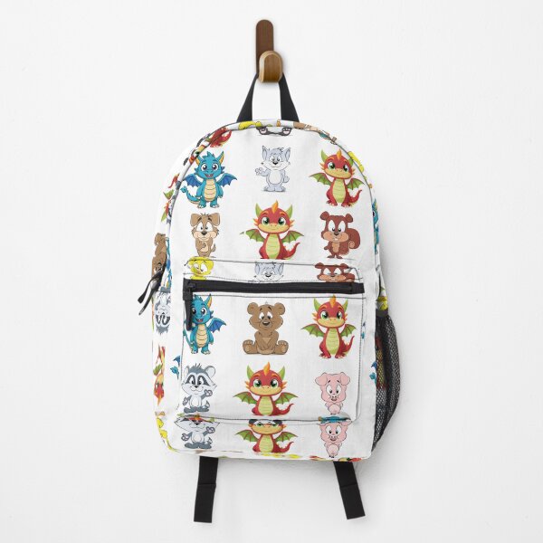Item preview, Dragon Tales Inspired Baby Dragons and Cute Animals Art designed and sold by FlatInkStudio.