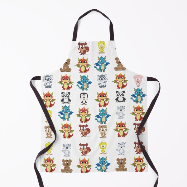 Item preview, Dragon Tales Inspired Baby Dragons and Cute Animals Art designed and sold by FlatInkStudio.
