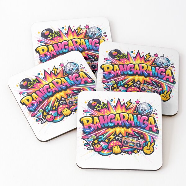 Item preview, Bangaranga Party Anthem Colour Splash Music Festival Vibes Dance Pop Art designed and sold by PetsSounds.
