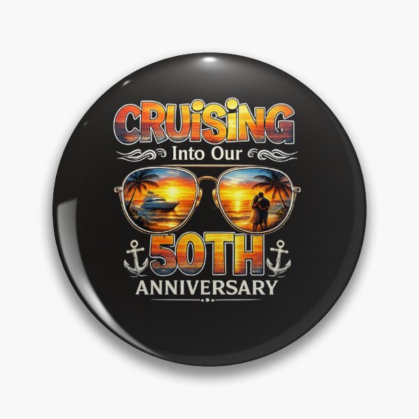 Item preview, Cruising Into Our 50th Anniversary Funny Couple Vacation Design designed and sold by Designs That Speak ✨.