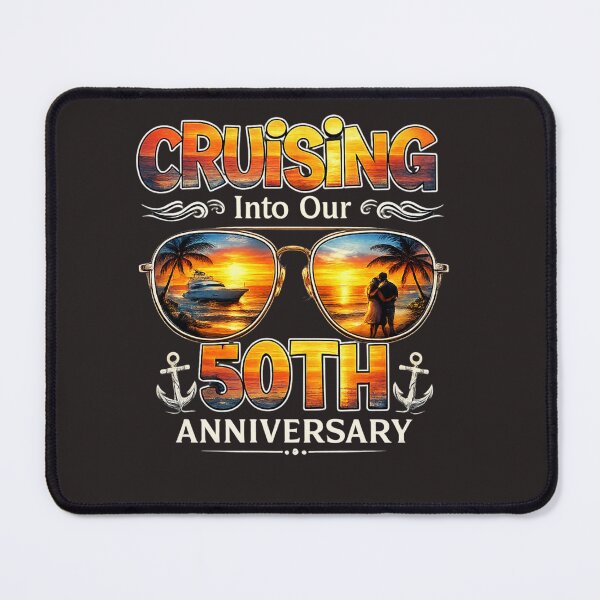Item preview, Cruising Into Our 50th Anniversary Funny Couple Vacation Design designed and sold by Designs That Speak ✨.
