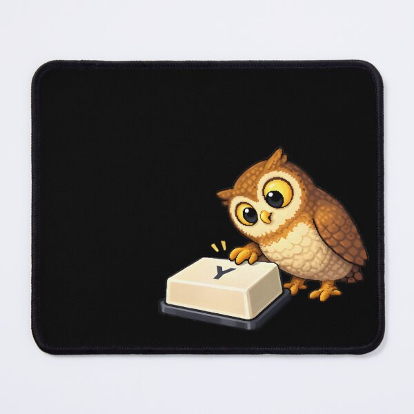 Item preview, Y Key Cute Owl Keyboard Humor designed and sold by BriyaSol.