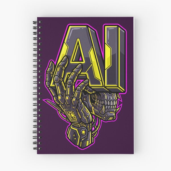Item preview, AI Cyber Skull Typography – Futuristic Mecha Letter Design designed and sold by canvahub.