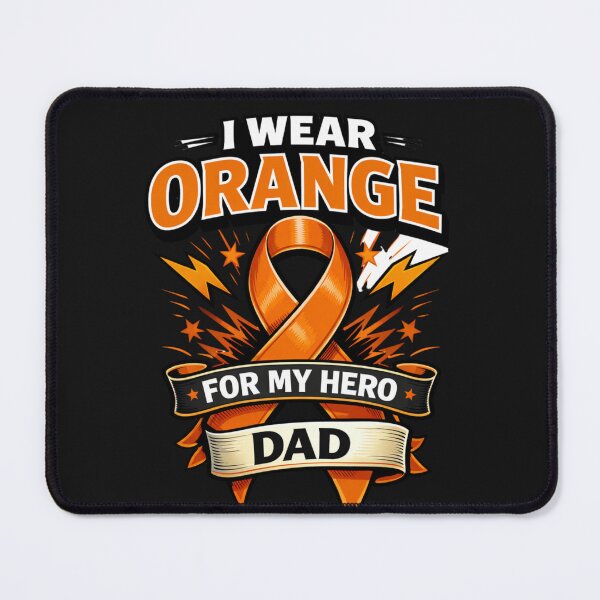 Item preview, I Wear Orange For My Hero Dad Awareness Ribbon designed and sold by Tsugraf Designs.