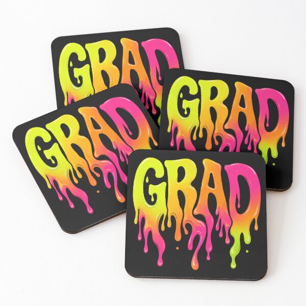 Item preview, Psychedelic Melting Liquid Typography GRAD 2026 designed and sold by AnkitCreates.