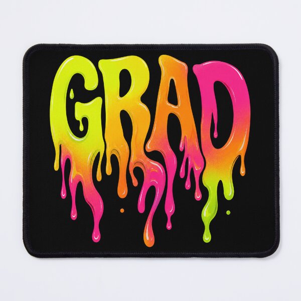 Item preview, Psychedelic Melting Liquid Typography GRAD 2026 designed and sold by AnkitCreates.