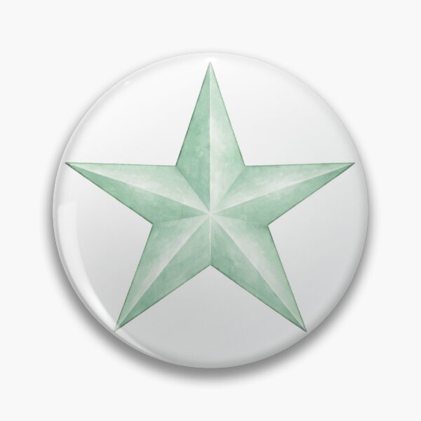 Item preview, Mint Watercolor Star designed and sold by Blink Art Studio.