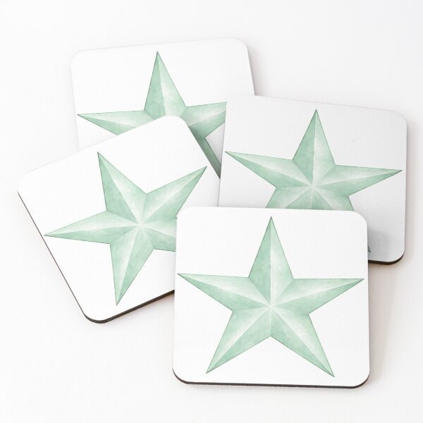 Item preview, Mint Watercolor Star designed and sold by Blink Art Studio.
