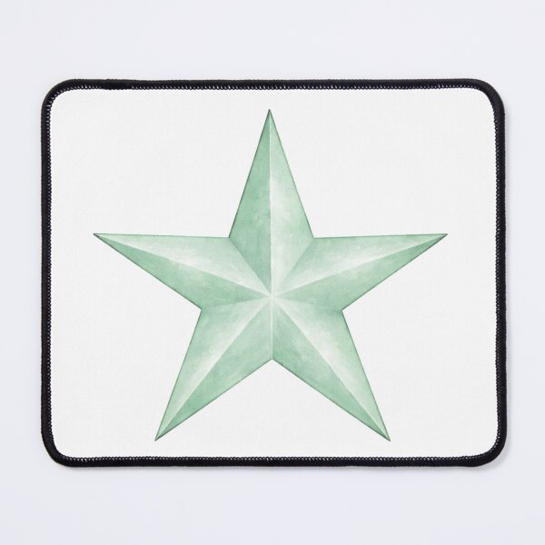 Item preview, Mint Watercolor Star designed and sold by Blink Art Studio.