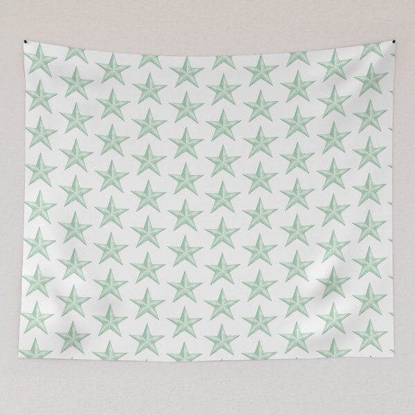Item preview, Mint Watercolor Star designed and sold by Blink Art Studio.