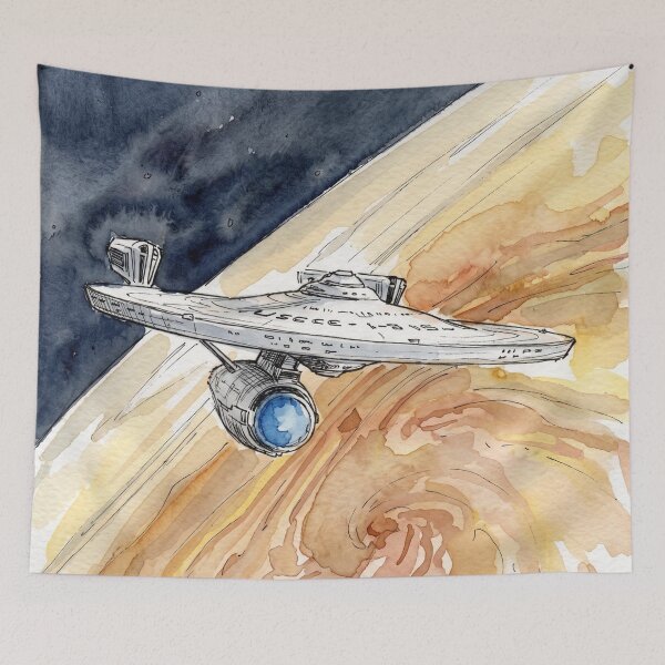 Item preview, starship enterprise painting,  designed and sold by sid1802.