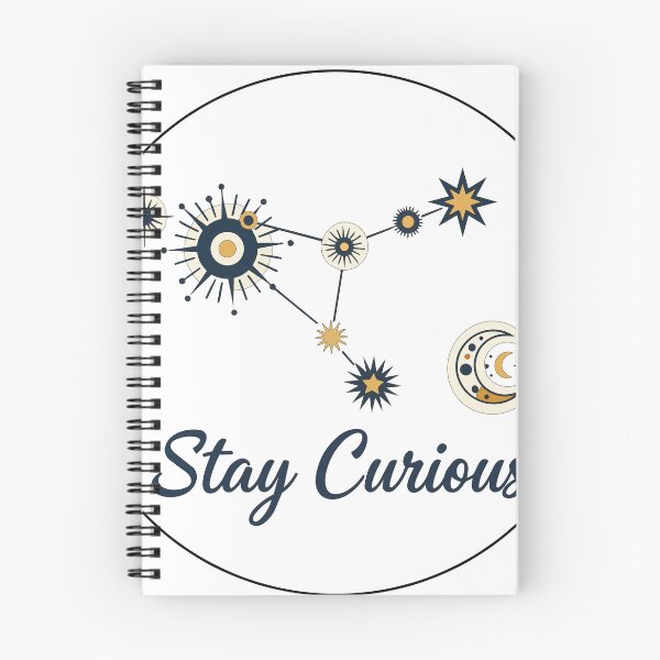 Item preview, Stay Curious Celestial Constellation Art - Retro Astrology & Mystic Moon Badge designed and sold by BestChoiceService.
