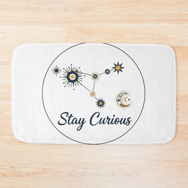 Item preview, Stay Curious Celestial Constellation Art - Retro Astrology & Mystic Moon Badge designed and sold by BestChoiceService.